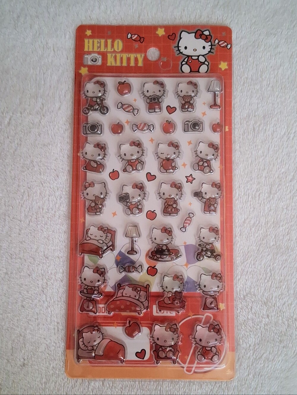 Hk Hello Kitty 3D Puffy Pvc Srickers